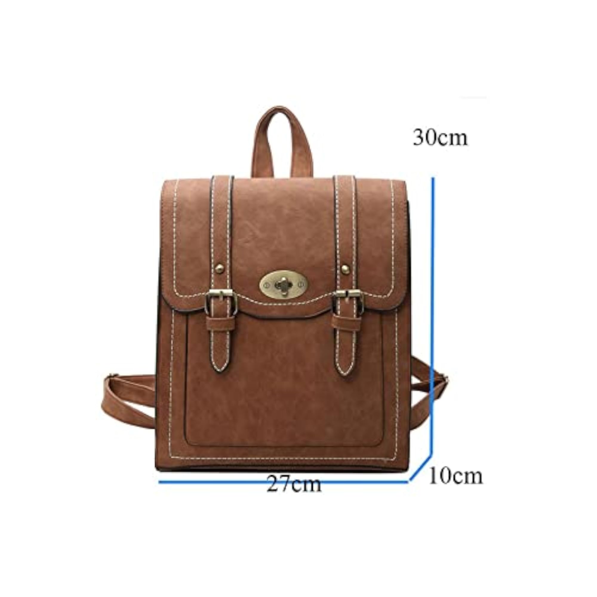 Women's Double Backpack, Casual Large-capacity School Bag